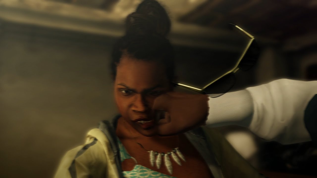 franklin punches his aunt denise for kicking him out of his house