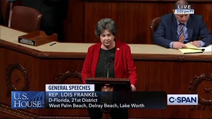 Rep. Frankel Speaks on the floor to support the Equal Rights Amendment