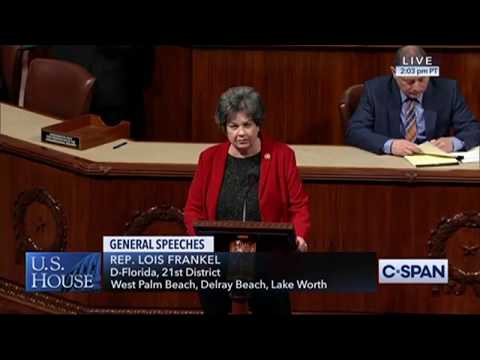 Rep. Frankel Speaks on the floor to support the Equal Rights Amendment