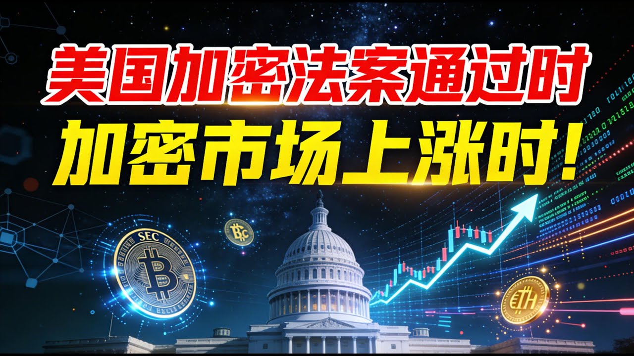 【通过=暴涨？】美国加密法案通过时，就是加密市场上涨时❓ 