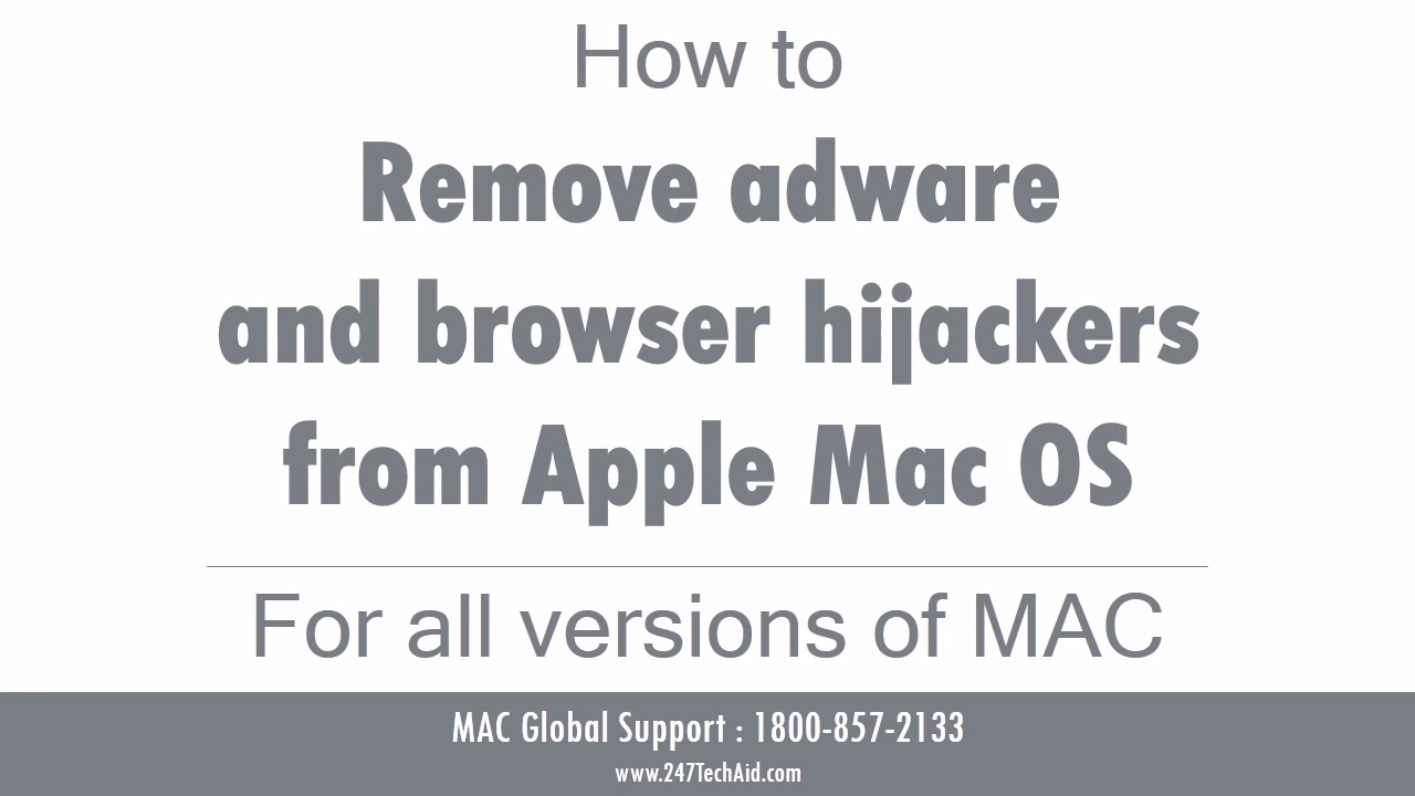 How to Remove Adware and Browser Hijackers from Apple Mac OS