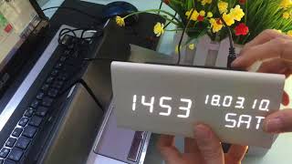 Đồng Hồ để Bàn Led Gỗ - Tam Giác - Ngày Tháng Năm - EChipKool SHOP Đồng Hồ để Bàn Led Gỗ - Tam Giác - Ngày Tháng Năm - EChipKool SHOP