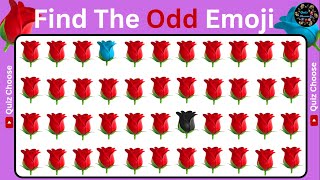 12 Emoji puzzles for GENIUS | Find the ODD One Out - Emoji Edition | Emoji Challenge |Quiz Choose#27