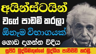 Sinhala Study Tips / How to Study Like Albert Einstein /අයින්ස්ටයින් වගේ පාඩම් කරමු Study with SAJEE