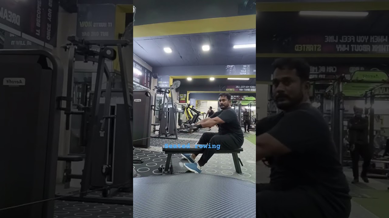 Rowing lats work out with cable machine #fitness #motivation #exercise #gym