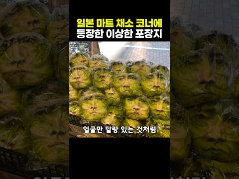 일본 마트 채소 코너에 등장한 이상한 <strong>포장지</strong>