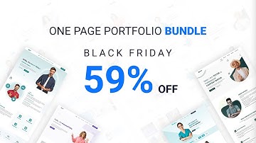 One Page Portfolio Bootstrap Template Bundle | DesignToCodes