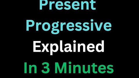Spanish - The Present Progressive Explained In 3 Minutes