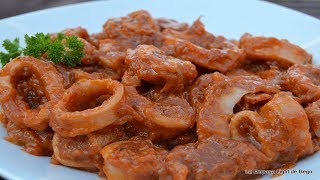 La Mejor Receta de Calamares en Salsa