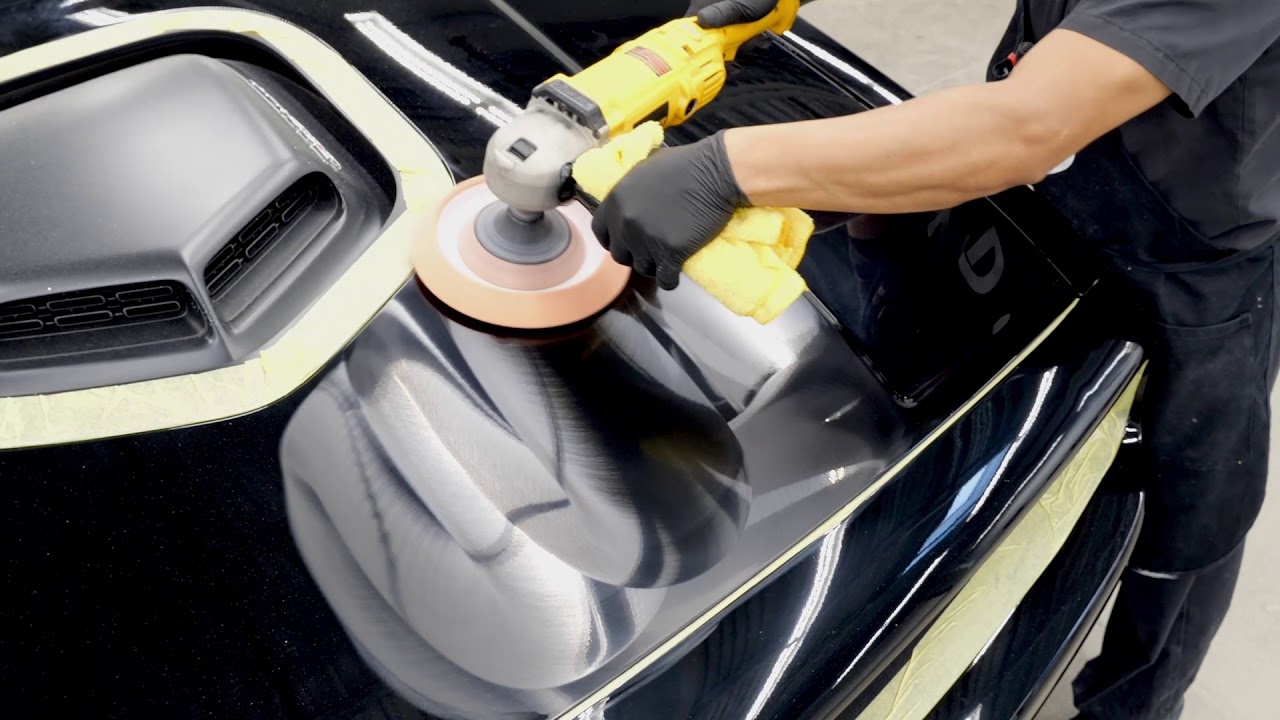 Full paint correction and C. Quartz on a Dodge Challenger YouTube