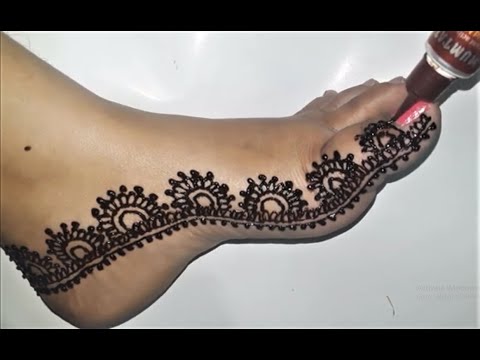 Leg Mehndi Design