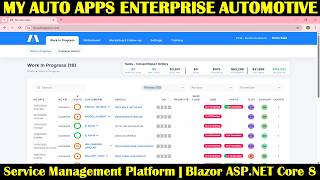 MyAutoApps | Enterprise Automotive Service Management Platform | Blazor ASP.NET Core 8