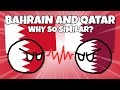 Why do bahrain and qatar have similar flags