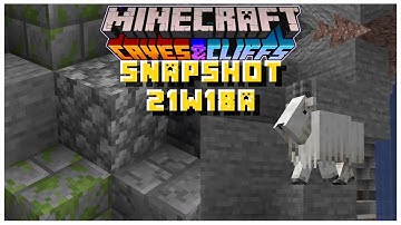 NEW Infested Stone + Goat Changes | Minecraft 1.17 Caves & Cliffs Update (21w18a)