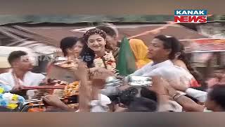 Massive Road-Show In Jajpur's Barchana | BJD MLA Candidate Varsha Priyadarshini Begins Campaign