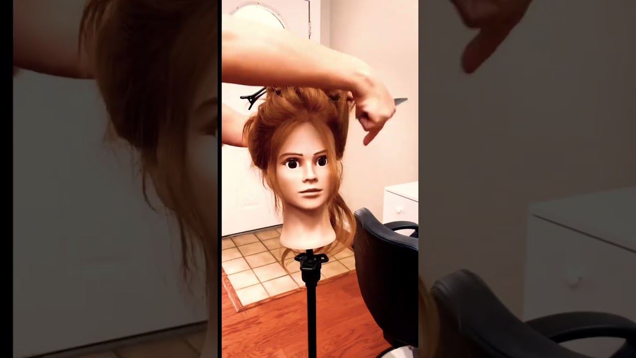 Easy, updo, hairstyle tutorial video 