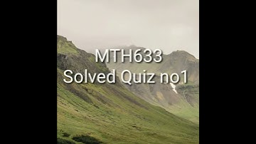 MTH633 Solved VU Quiz Group Theory #Shorts