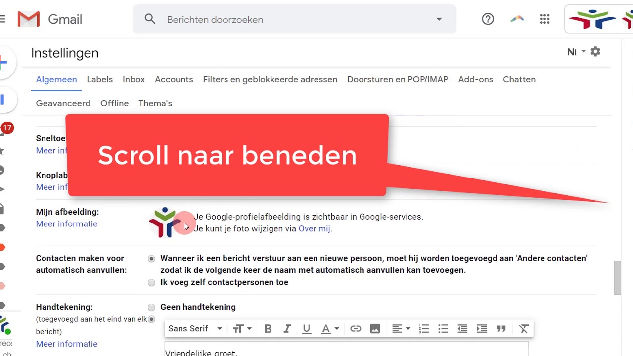 Email aanpassingen  handtekening  YouTube