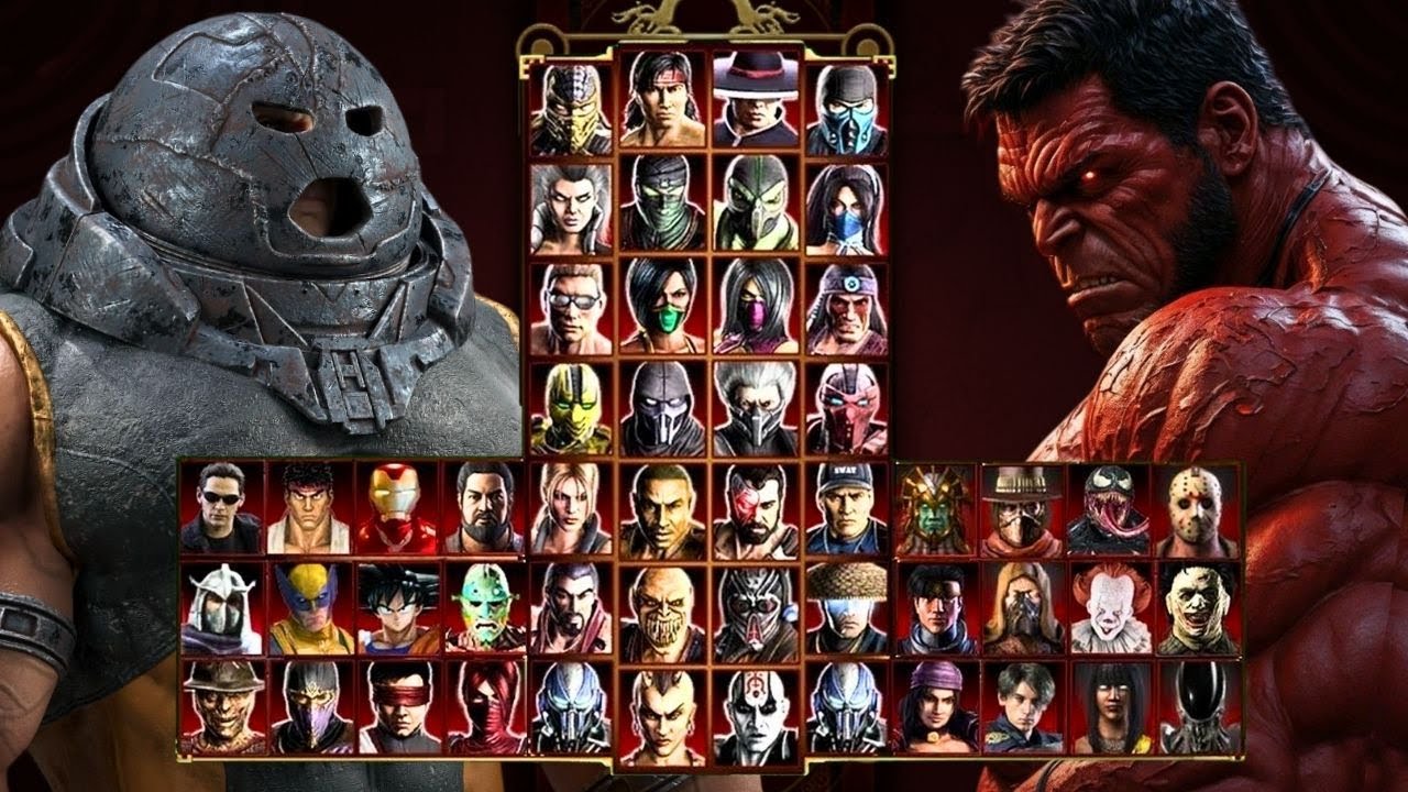 Mortal Kombat 9 - Красный Халк и Джаггернаут Marvel - Экспертный командный бой - Геймплей (1080p)...