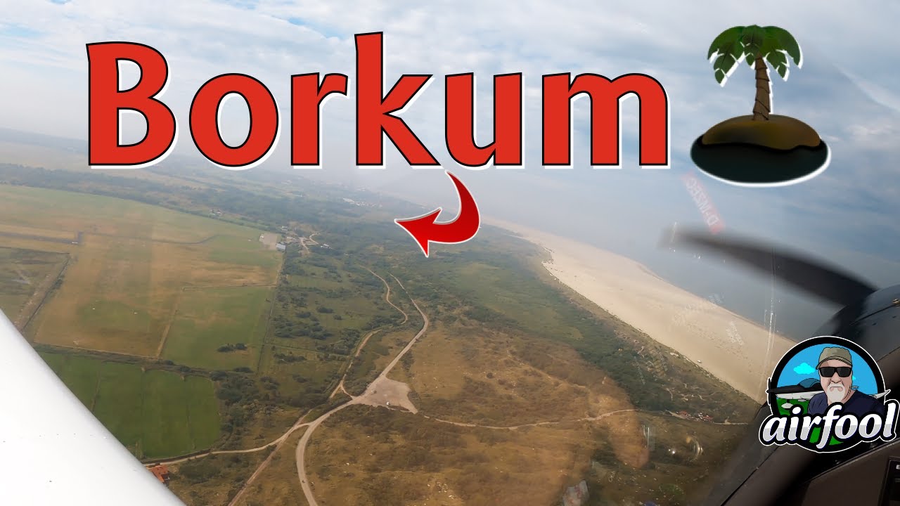 Flug zur Nordseeinsel Borkum