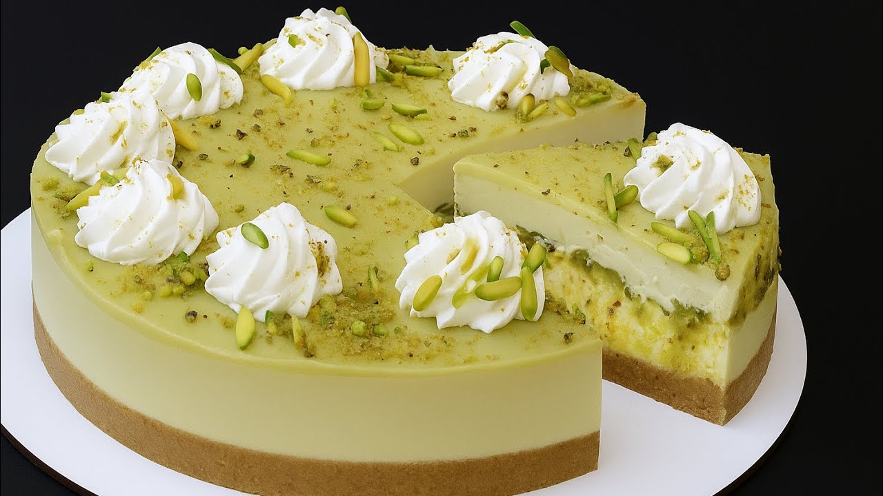 Pistachio Cheesecake Recipe | No-Bake Creamy & Delicious