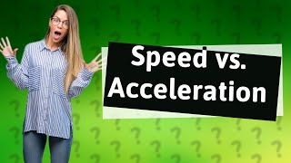 Is acceleration a speed?