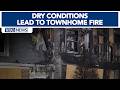 Fire at Raleigh townhome complex fueled by dry conditions