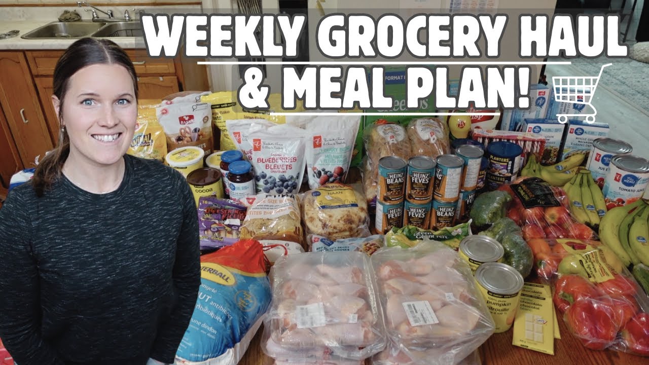 Покупки продуктов + Еженедельный план питания | Простые и недорогие блюда