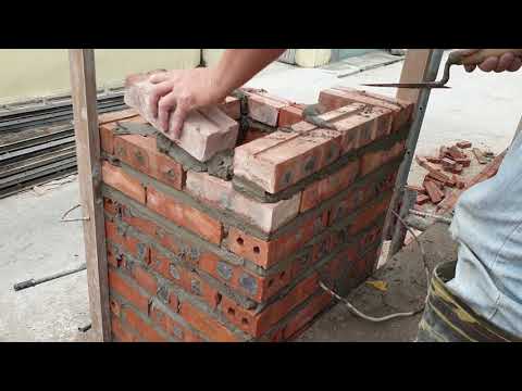 Video nhà cấp 4 - Không ngờ Kỹ thuật xây bổ trụ cổng đẹp - youtube