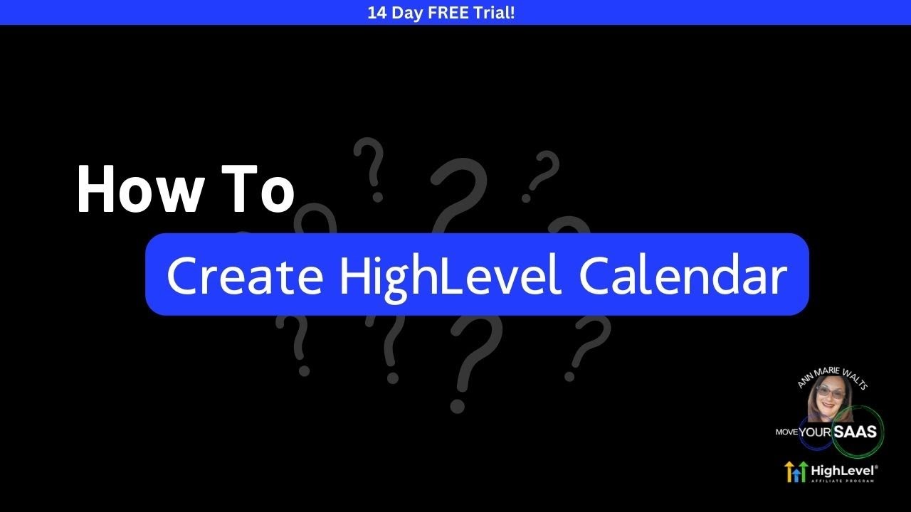 Go High Level Calendar Set Up -14 Day Free Trial