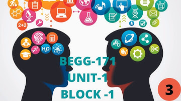 BEGG-171# UNIT-1 # BLOCK -1 # MEDIA AND COMMUNICATION SKILLS..PART-3