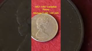 1867-1967 Canadian 🇨🇦  penny