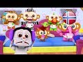 5 Små Apekatter | barnesanger på norsk | barnerim | Nursery Rhymes by Little Treehouse