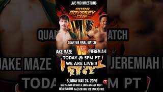We are LIVE today at 5PM PT!! You DON’T want to miss these matches!! #prowrestling #wrestling