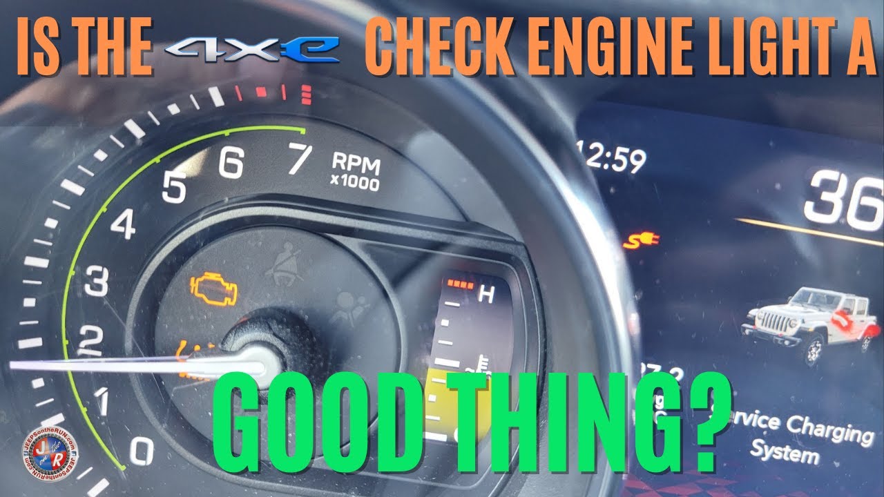 Can a Check Engine Light Be A Good Thing? Jeep 4xe - YouTube