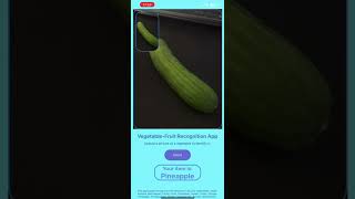 Fruit and vegetable identification application - React native & NodeJs & Python
