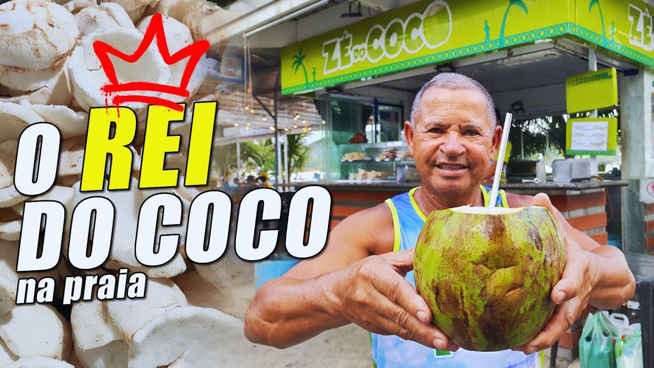 Como ele vende 18 mil cocos por semana na temporada? Conheça o Zé do Coco!