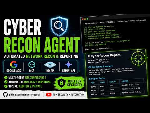 CyberRecon Agent — AI-Powered Network Recon Tool | Kaggle AI Agents Capstone