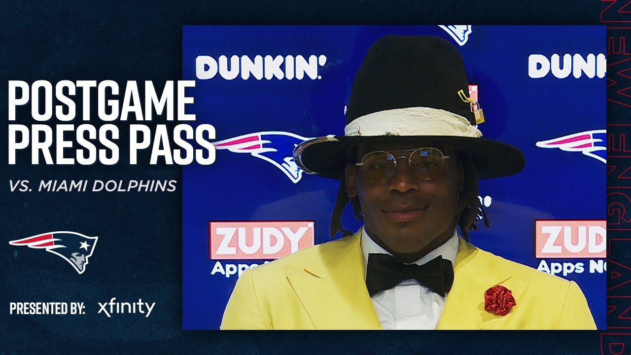 Cam Newton After 1st Win As A New England Patriot Postgame Press Conference Youtube