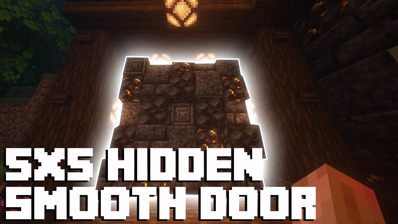 AMAZING Minecraft 5x5 SMOOTH Door - Blackstone Edition - YouTube
