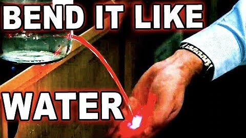 A great Total  Internal Reflection demonstration using water and a laser pointer