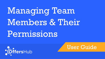 How To Manage Team/Employees And Set Permissions