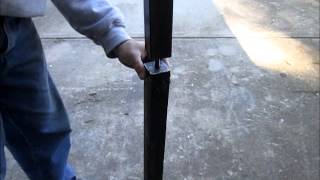 Custom made ceremonial steel cross fabrication.