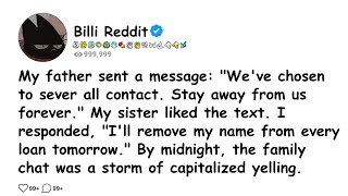 My father sent a message: \