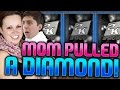 MY MOM PULLED A 99 DIAMOND! NBA 2K16 PACK AND PLAY