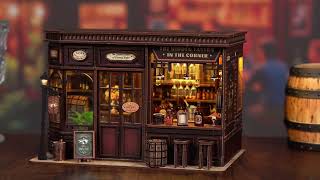 Corner Tavern - DIY Mini Dollhouse Kit Craft Toys 3D Puzzle