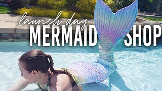 My MERMAID TAIL Shop Launch // Vlog and Mermaid Swimming!