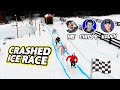 This guy built a Crashed Ice track IN HIS YARD!