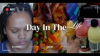 DITL : what I get up to every day as a WIFE, MOM, and STUDENT | Cooking | Online class | Mothering