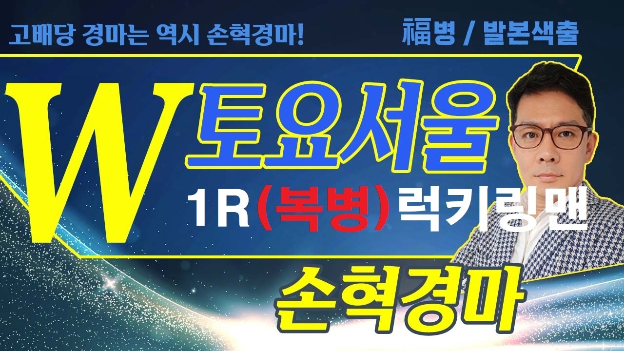 고배당 경마는 역시 손혁 경마 7/11(토)서울 복병마 내용을 확인해 보세요!!